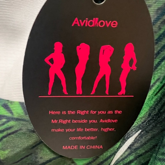 Avidlove Women Floral Tummy Control Swimsuit Two Piece High Waist Bathing Suit - Picture 10 of 14